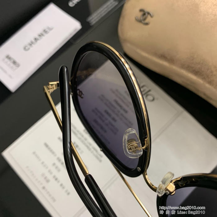 CHANEL香奈兒 19年開春新款 潮流爆款 時尚圓框太陽鏡 高品質 網紅潮款墨鏡  lly1592